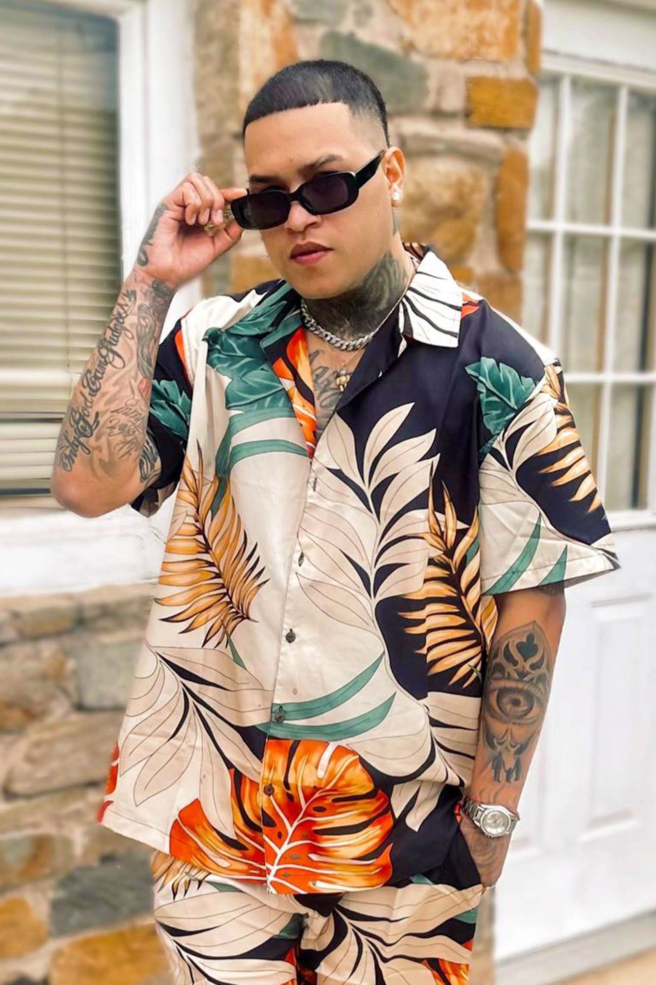 LionnelShortSleeveFloralButtonUp-BlackOrange_mer.jpg
