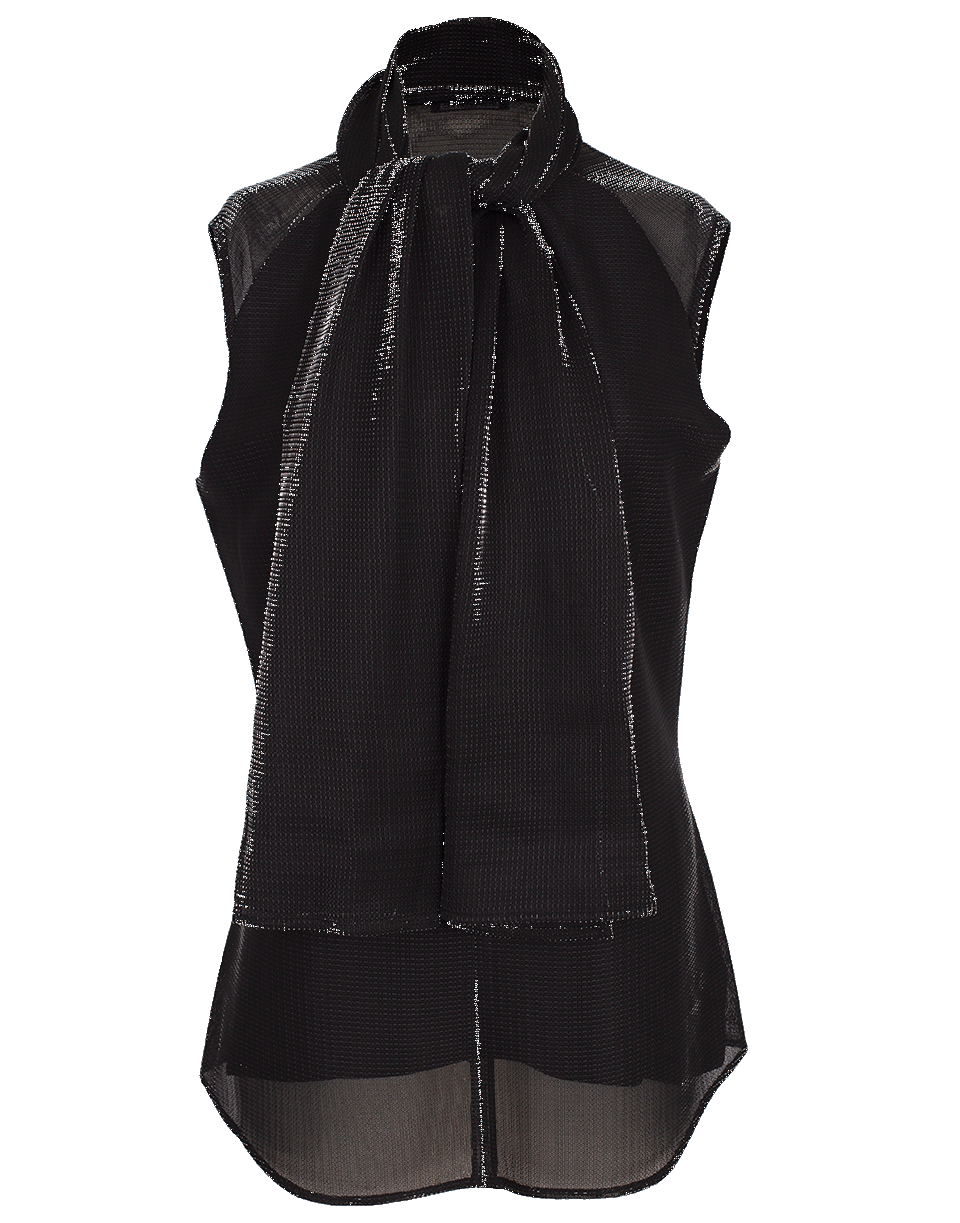 Sleeveless Metallic Bow Top Sale